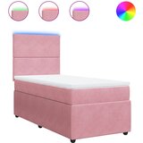 Maison Chic Box spring postelja - Vzmetna postelja z vzmetnico roza 100x200 cm žamet SL23183, (21880653) | Shoptok.si