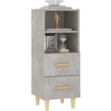  Komoda siva boja betona 34 5x34x90 cm od konstruiranog drvo | shoptok.hr