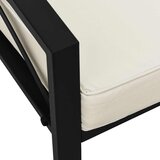  Vrtna stolica s jastucima boje pijeska 68 x 76 x 79 cm čelična | shoptok.hr