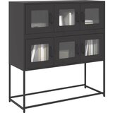  Komoda crna 100,5 x 39 x 107 cm od hladno valjanog čelika | shoptok.hr