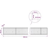  Gabion s žicom debljine 3 5 mm i mrežom 10x10 cm 550x30x50 cm - 30 cm 50 cm 550 cm | shoptok.hr