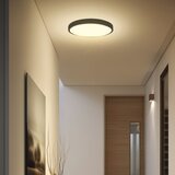  LED plafonsko svetlo za kupatilo LED/18W/230V IP44 3000K prečnik 25 cm crno | Eponuda.com