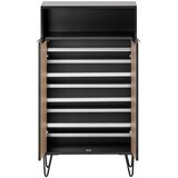 MID.YOU Omara Za Čevlje Hank, Črna, Barva Hrasta | Shoptok.si