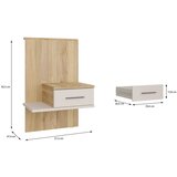 Modern Living Nočna Omarica Bellevue, Peščena Barva, Barva Hrasta | Shoptok.si