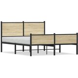 Metalni okvir kreveta bez madraca boja hrasta sonome 150x200 cm | shoptok.hr