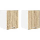 vidaXL Viseča omarica Riga 2 pcs Sonoma hrast in bela 30 x 31 x 40 cm | Shoptok.si