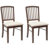  Trpezarijske stolice 2 pcs Svijetlosmeđa 50 x 52,5 x 91 cm | Eponuda.com