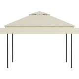  Sjenica s dvostrukim produžnim krovom 3x3x2,75 m krem 180g/m² | shoptok.hr