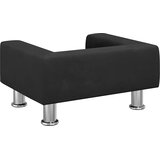  Krevet za pse crni 50x40x26,5 cm baršunasti | shoptok.hr