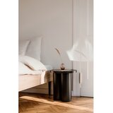noo.ma Crni bračni krevet od iverice bez uzglavlja s podnicom 140x200 cm Streiko – | shoptok.hr