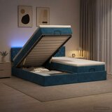 Krevet od pjene s madracem i LED-om Tamno plava 180 x 200 cm | shoptok.hr