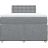  Krevet s oprugama i madracem svjetlosivi 120x190 cm od tkanine | shoptok.hr
