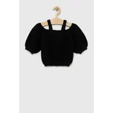 Sisley Otroški pulover črna barva