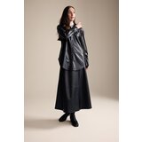 Defacto A-Line Faux Leather Maxi Skirt | Shoptok.si