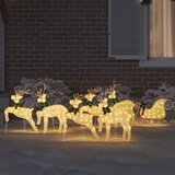 vidaXL LED irvasi 7 pcs Zlatno tkanina | shoptok.hr