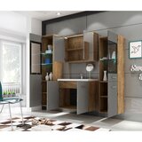 P & B kopalnica madrit, siva, barva hrasta, led, 5-Delno | Shoptok.si