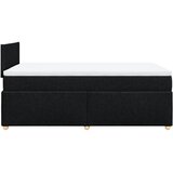  Krevet box spring s madracem crni 120 x 190 cm od tkanine | shoptok.hr