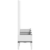  Vrtna sadilica s rešetkom bijela 120 x 40 x 142 cm PP | Eponuda.com