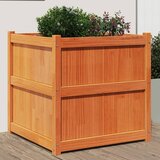 vidaXL Vrtno cvetlično korito voščeno rjavo 70x70x70 cm trdna borovina Cene