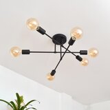  LED plafonski luster CAMBRIDGE 6xE27/8W/230V crna | Eponuda.com