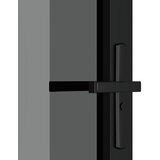 Unutarnja vrata 76 x 201,5 cm crna od ESG stakla i aluminija | shoptok.hr