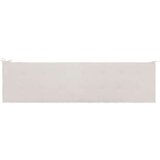  Jastuk za vrtnu klupu krem 200 x 50 x 3 cm od tkanine Oxford | shoptok.hr
