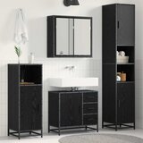  Set namještaja za kupaonicu 3 kom. Crni hrast Konstruirano drvo | shoptok.hr