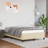 vidaXL Posteljni okvir krem 120x200 cm umetno usnje cene