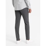 Ombre Men's knitted pants with elastic waistband - dark grey | Shoptok.si