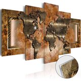  Slika na akrilnom staklu - Steel Map [Glass] 200x100 Cijene