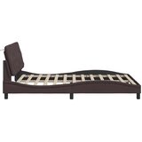  Okvir za krevet bez madraca tamnosmeđi 140 x 190 cm od tkanine | shoptok.hr