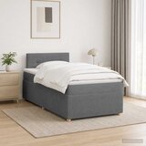 Boxspring krevet s madracem Tamnosiva 120 x 200 cm Tkanina | shoptok.hr