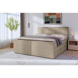 MID.YOU POSTELJA BOXSPRING x , leseni material, karton, tekstil, umetna masa, kovina bež | Shoptok.si