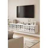 Hanah home komoda Arex 120, 120 cm, bela / srebrna | Eponuda.com