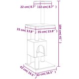  Penjalica za mačke sa stupovima za grebanje krem 104 cm | shoptok.hr