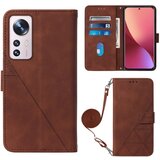  Eleganten etui ovitek za Xiaomi 12 Lite, Rjav | Shoptok.si