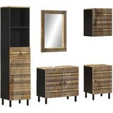 vidaXL Kopalniška garnitura 5-delna trden mangov les, (21669908) | Shoptok.si