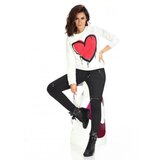 Bas Bleu IZZY women's trousers in black and with stitching on the knees | shoptok.hr