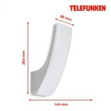 Telefunken 311604TF - LED Spoljašnje zidno svetlo LED/15W/230V IP44 srebrna | Eponuda.com