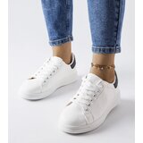 Gemre White sneakers with black insert Ingle Cene