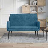 vidaXL Klop modra 108x79x79 cm žamet | Shoptok.si