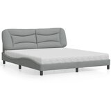 vidaXL Krevet s madracem svjetlosivi 180x200 cm od tkanine | shoptok.hr