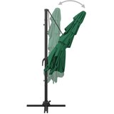  Vrtni suncobran s 4 razine i stupom 250 x 250 cm zeleni | shoptok.hr