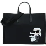 Karl Lagerfeld Nakupovalna torba bež / črna / bela