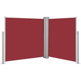 vidaXL Zložljiva stranska tenda rdeča 100x600 cm | Shoptok.si