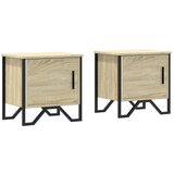 vidaXL Nočne omarice 2 kosa sonoma hrast 40x30x40 cm iverna plošča, (21327309) Cene