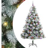  Umjetno božićno drvce S LED lampica Zelena i bijela 210 cm | shoptok.hr