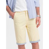 Ombre Men's chinos shorts with denim trim | Shoptok.si