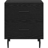  Nočna omarica s predalom 2 pcs Črni hrast 40 x 35 x 47.5 cm, (5000069593) | Shoptok.si