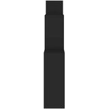  Kockaste zidne police crne 80 x 15 x 78,5 cm konstruirano drvo | shoptok.hr